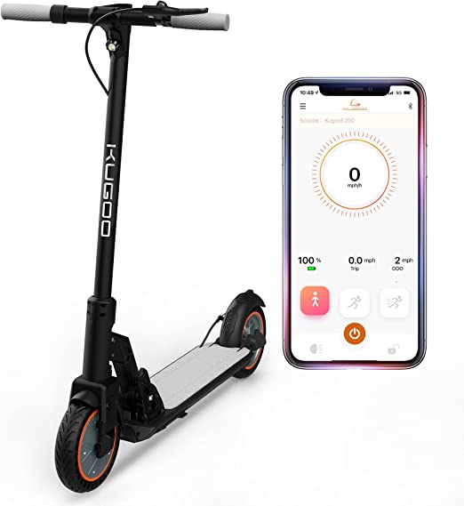 KUGOO Electric Scooter M2 Pro, 350W Motor Power, 35-40KM Long-Range Battery, 8.5”Inch Pneumatic Tyres, Upgraded Front and Rear Shock Absorption System, Maximum Load Weight 120kg