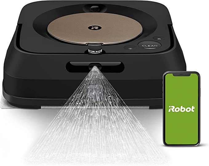 iRobot Braava Jet M6 Ultimate Robot Mop- Wi-Fi Connected, Precision Jet Spray, Smart Mapping, Compatible with Alexa, Ideal for Multiple Rooms, Recharges and Resumes