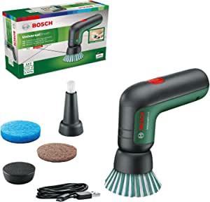 Bosch 3.6 V Cordless Electric Power Cleaning Brush with 4 Cleaning Attachments & Micro USB Cable (UniversalBrush)