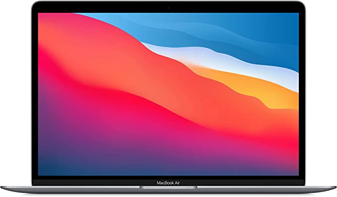 2020 Apple MacBook Air Laptop: Apple M1 Chip, 13″ Retina Display, 8GB RAM, 256GB SSD Storage, Backlit Keyboard, FaceTime HD Camera, Touch ID. Works with iPhone/iPad; Space Grey