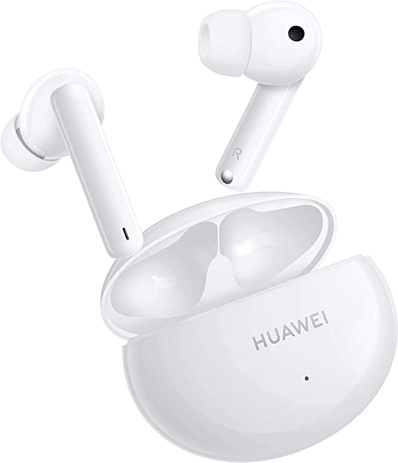 HUAWEI FreeBuds 4i Wireless In-Ear Bluetooth Earphones with Long Battery Life, Comfortable Active Noise Cancellation, Fast Charging, Crystal Clear Sound Dual-Mic Earbuds–Ceramic White