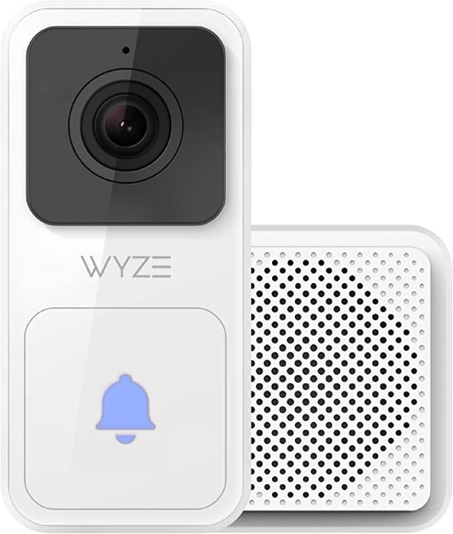 WYZE Video Doorbell with Chime (Horizontal Wedge Included), 1080p HD Video, 3:4 Aspect Ratio: 3:4 Head-to-Toe View, 2-Way Audio, Night Vision, Hardwired