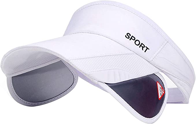 Summer Sun Visor Hat - Women Adjustable Golf Cap with Retractable Brim, UV Protection Beach/Tennis Sport Hat