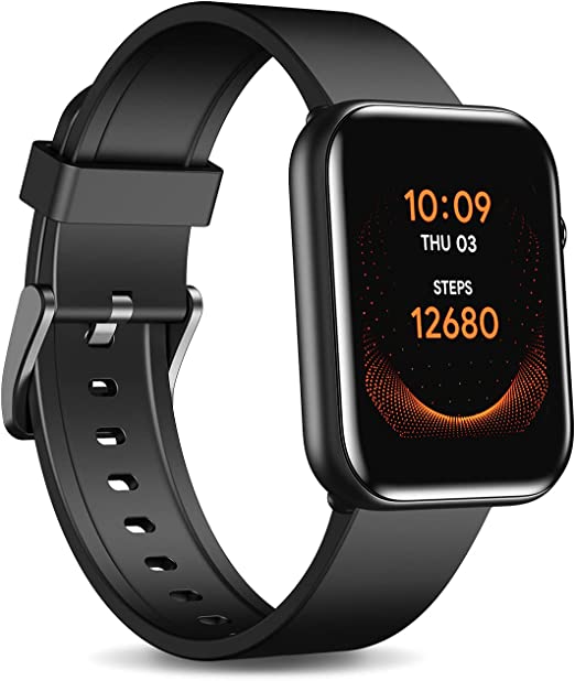 Ticwatch GTH smartwatch up to 10 Days Battery Life with Skin Temperature Measurement Blood Oxygen 24h Heart Rate Monitoring Sleep Tracking 5ATM Waterproof Rating Smart Watch for Men and Women