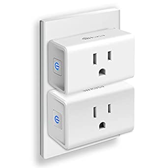 Kasa Smart Plug Ultra Mini 15A, Smart Home Wi-Fi Outlet Compatible with Alexa, Google Home & IFTTT, No Hub Required, UL Certified, 2.4G WiFi Only, 2-Pack(EP10P2), White