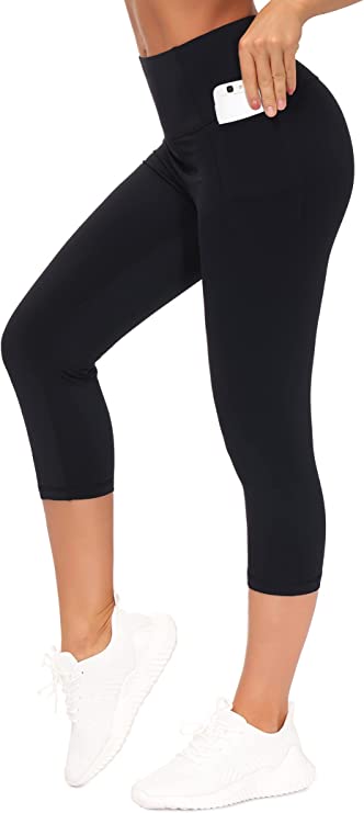 THE GYM PEOPLE Tummy Control Workout Leggings with Pockets High Waist Athletic Yoga Pants for Women Running, Hiking