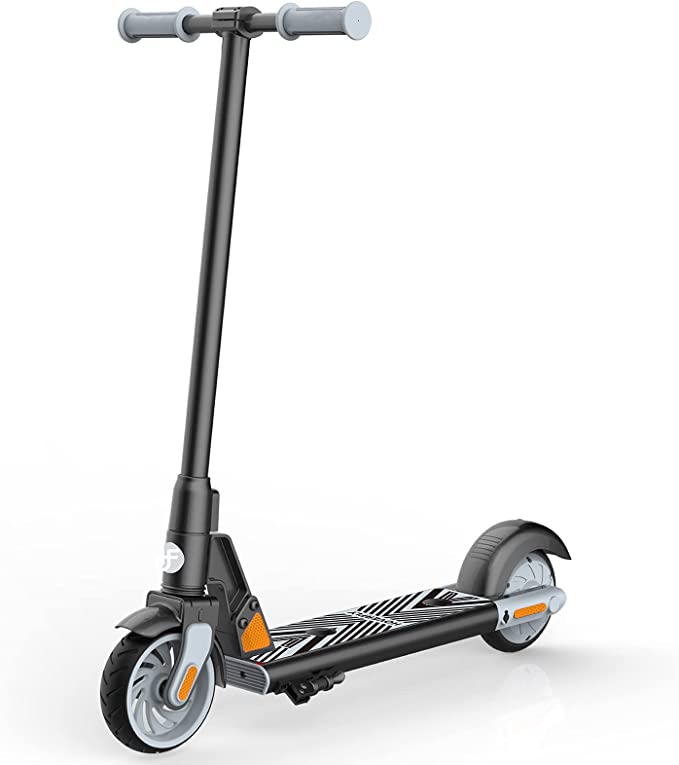 Hoverfly GKS Electric Scooter for Kids Age 6-12, Max 6.5km and 12km/h by 150w Motor, 6" Solid Rubber Wheels and UL2272 Certified, Lightweight Aluminum Frame Electric Kick Scooter for Kids