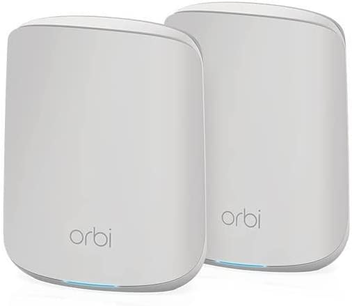 NETGEAR Orbi Whole Home WiFi 6 Dual-Band Mesh System (RBK352) | AX1800 Wireless Speed (Up to 1.8Gbps) | 2 Pack
