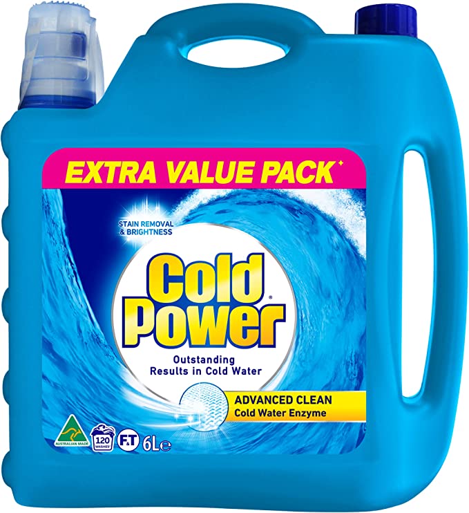 Cold Power Advanced Clean Liquids Laundry Detergent 6L Extra Value Pack