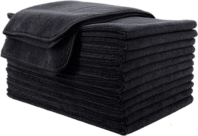 Polyte Professional Quick Dry Lint Free Microfiber Hair Drying Salon Towel, 16 x 29 in, 12 Pack
