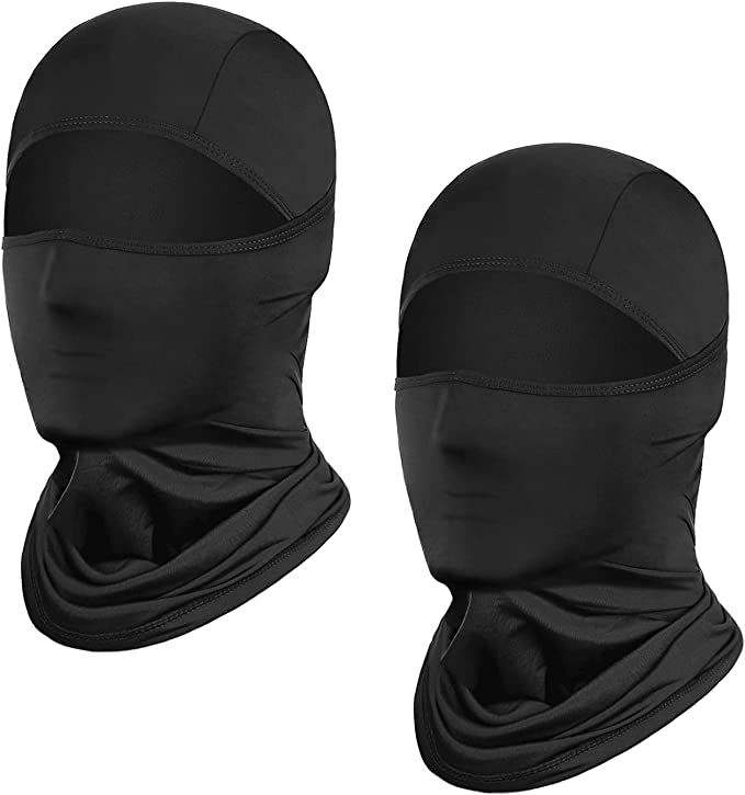 Achiou Balaclava Face Mask UV Protection Cooling Balaclava with Thin Ice Silk for Men Women Summer Sun Hood Cycling, Climing