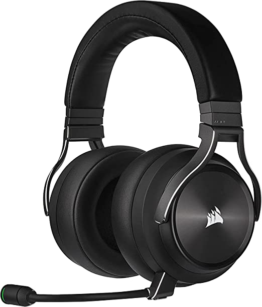 CORSAIR VIRTUOSO RGB WIRELESS XT High-Fidelity Gaming Headset with Spatial Audio (Simultaneous Dual-Wireless Connections, PC, Mac, PS5, Switch, Mobile & Wired Xbox Series X|S Compatibility) Slate