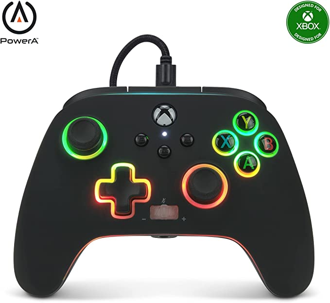 PowerA Spectra Infinity Enhanced Wired Controller for Xbox Series X|S, Gamepad, Wired Video Game Controller, Gaming Controller, Xbox One, Officially Licensed - Xbox Series X