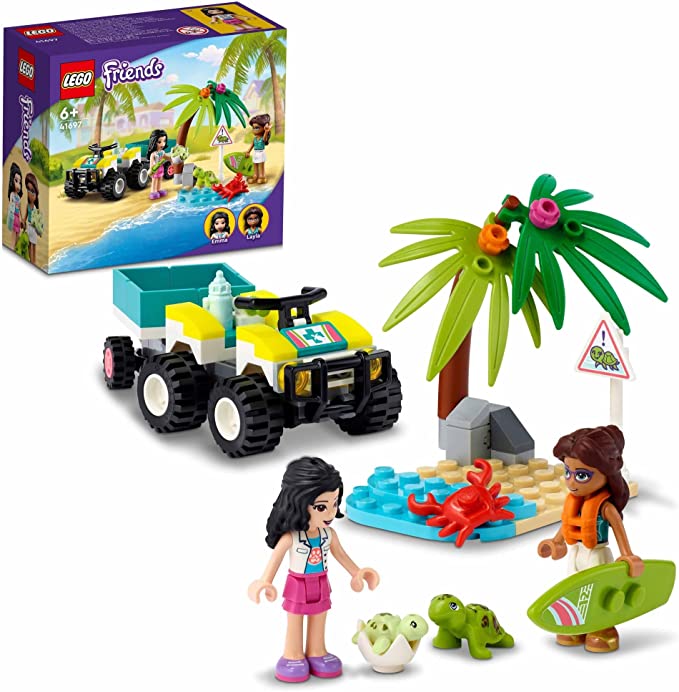 LEGO Friends Turtle Protection Vehicle​ 41697 Kids Building and Construction Toy, Animal Toy, Role Play Toy