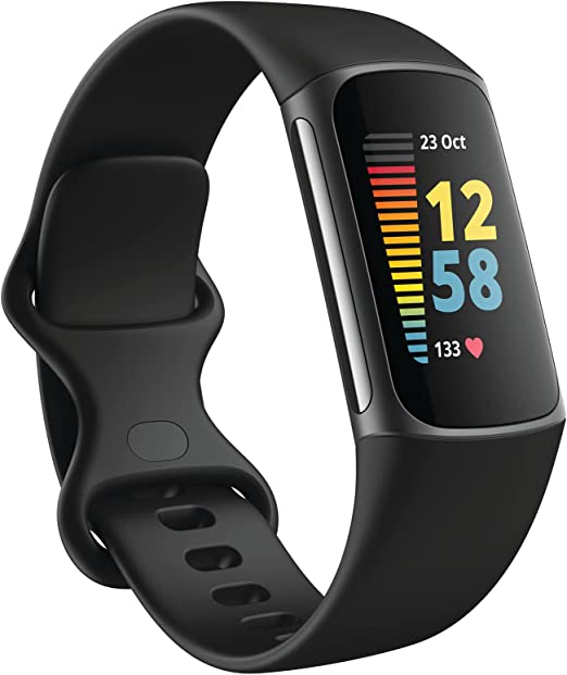 Fitbit Charge 5 Activity Tracker with 6-Months Premium Membership Included, up to 7 Days Battery Life and Daily Readiness Score,Graphite/Black