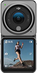 DJI Action 2 Dual-Screen Combo-4K Action Camera with Dual OLED Touchscreens, 155° FOV, Magnetic Attachments, Stabilization Technology, Underwater Camera Ideal for Vlogging and Action Sports