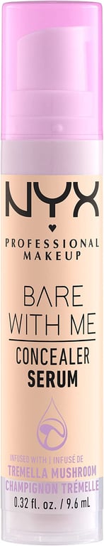 NYX Professional Makeup Bare With Me Concealer Serum, Fair 01, 9.6mL