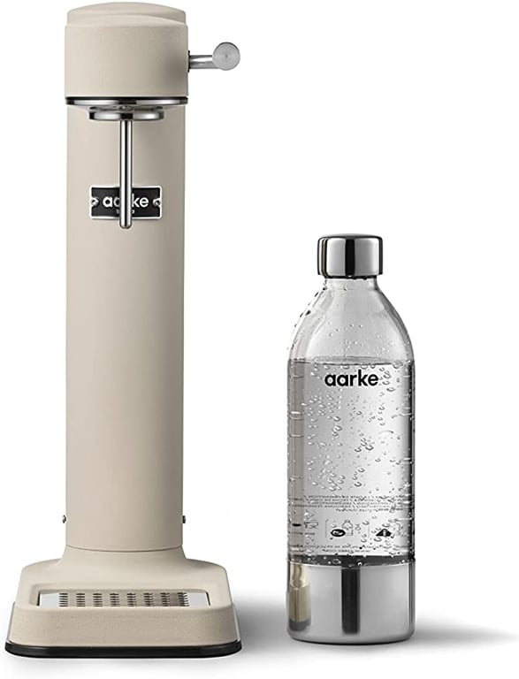 Aarke Carbonator 3 Sparkling Water Maker with Water Bottle, Special Edition Sand