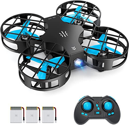 UranHub Mini Drone for Kids, RC Beginner Drone Indoor Quadcopter Helicopter with Altitude Hold, Headless Mode, 3D Flip, Speed Adjustment and 3 Batteries
