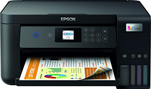 Epson EcoTank ET-2850 Print/Scan/Copy Wi-Fi Printer, Black, Standard