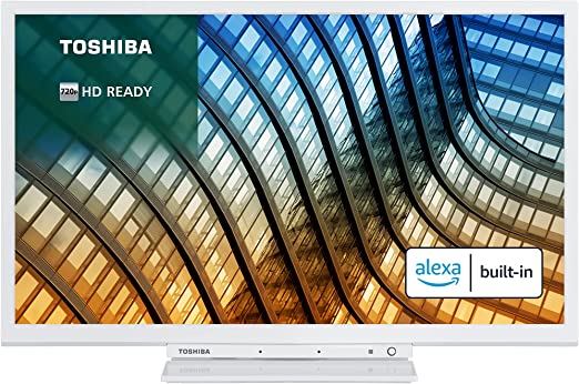 [Amazon Exclusive] Toshiba 24WK3C64DB 24-Inch 720P Smart TV White