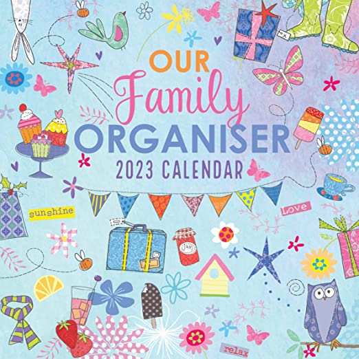 2023 Family Organizer 12 Month Wall Calendar. Monthly Weekly and Daily Schedule Planner, Meal Planner, Home Organizer with Five Columns