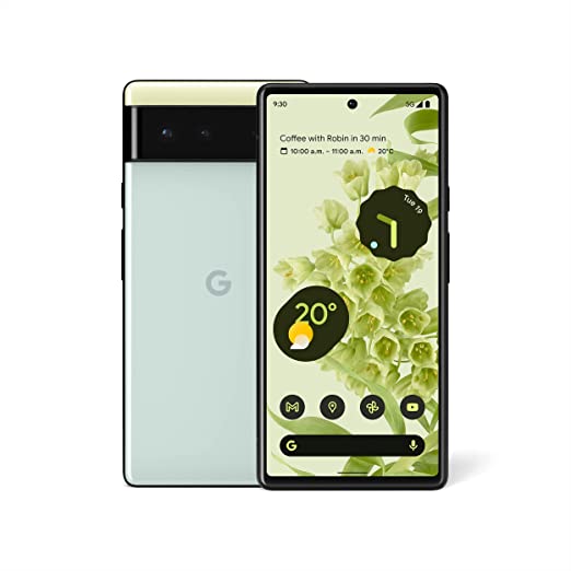 Google Pixel 6 5G (128GB/ 8GB RAM) - Sorta Seafoam