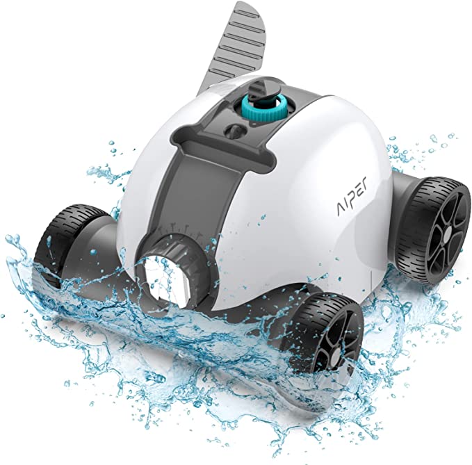 Refurbished AIPER Seagull 1000 Cordless Pool Vacuum, Dual-Drive Motors, Self-Parking, Ideal for Above/In-Ground Flat Pool Up to 861 Sq Ft