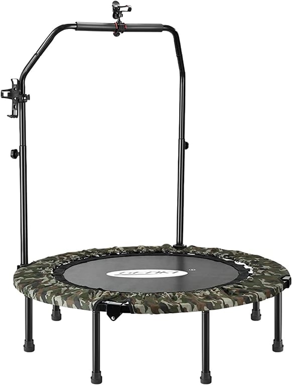 Genki Foldable Mini Trampoline Exercise for Adults Chlidren Outdoor Indoor Gym Fitness Workout Rebounder Jumping Camouflage