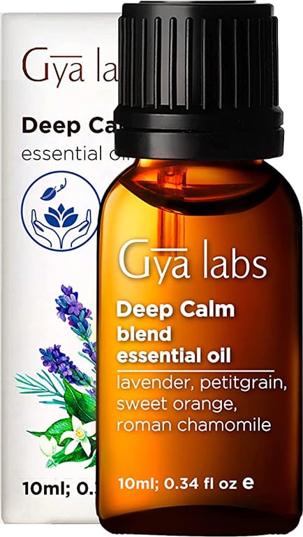 Gya Labs Deep Calm Essential Oil Blend (10ml) - Grounding & Relaxing