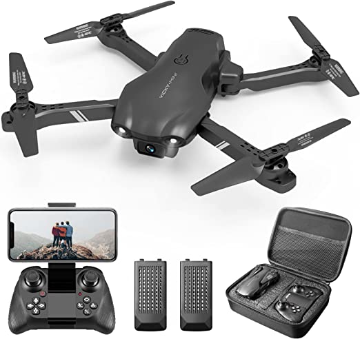 DRONEEYE 4DV13 Drone for kids with 1080P HD FPV Camera, Foldable Mini RC Quadcopter for Beginners Toys Gifts,Waypoint Functions,Headless Mode,Altitude Hold,Gesture Selfie,3D Flips