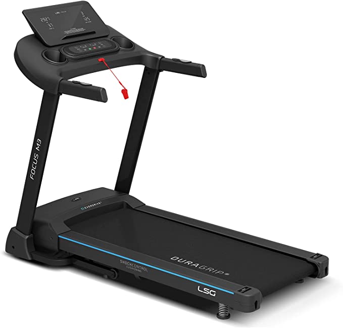 LSG Focus M3 Electric Home Running Treadmill Quiet EverDrive® Motor w/iPad Stand 450mm Belt Auto Incline
