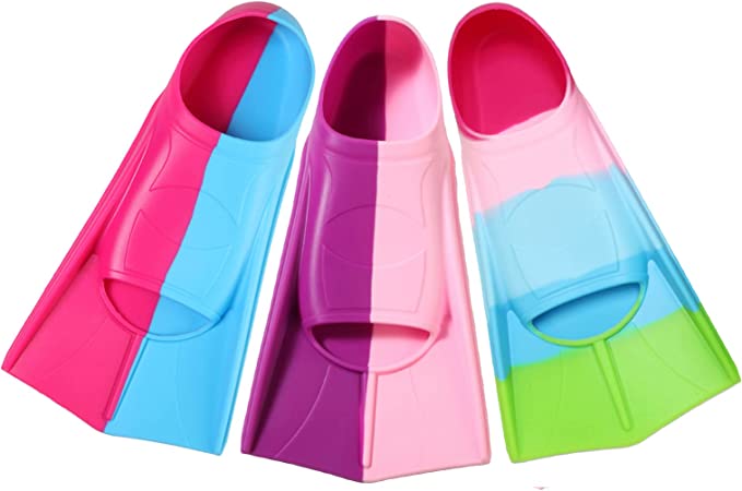 Azuunye Swim Fins Kids,Youth Swimming Flippers for Lap Swimming and Training for Child,Girls and Boys