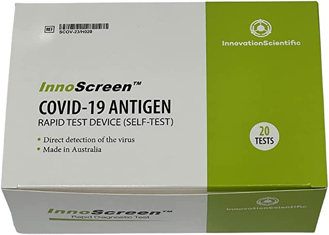 InnoScreen 20 Pack COVID-19 Rapid Antigen Self Test (Home Use Test)