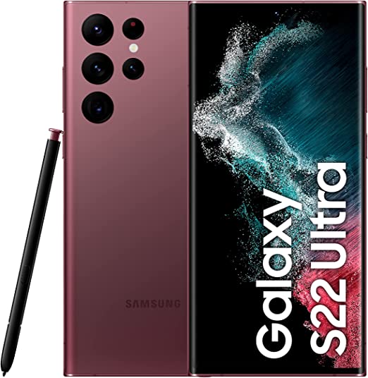Samsung Galaxy S22 Ultra Smartphone 128GB, Burgundy