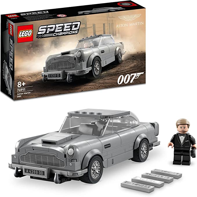 LEGO Speed Champions 007 Aston Martin DB5 Toy Building Kit; James Bond Model for Kids and Car Fans Aged 8+ 76911