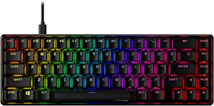 HyperX Alloy Origins 65 - Mechanical Gaming Keyboard – Compact 65% Form Factor - Linear Red Switch - Double Shot PBT Keycaps - RGB LED Backlit, Black, 4P5D6AA#ABA