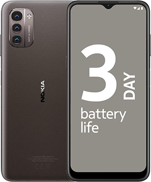 Nokia G21 6.5” HD+ Smartphone with Android 11, 90 Hz Refresh Rate, 18W Quick Charging Compatible, 4GB RAM and 64GB Storage, 5050 mAh, 50 MP Triple Camera - Dusk