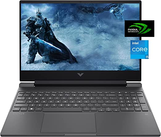 Gaming Laptop by HP Victus for Laptop Gamer, 2022 Upgraded Version, 15.6" FHD 144Hz, Intel 12th Core i5-12450H, 16GB RAM, 1TB SSD, NVIDIA GeForce GTX 1650, Backlit Keyboard, Windows 11 Home, Mouse Pad
