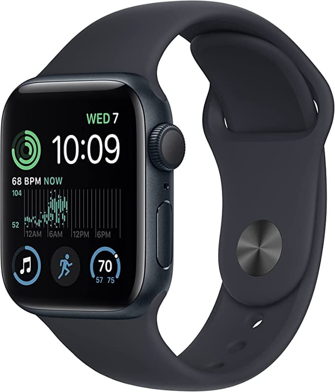 Apple Watch SE (2nd Gen) GPS 40-mm Midnight Aluminium Case with Midnight Sport Band — Regular