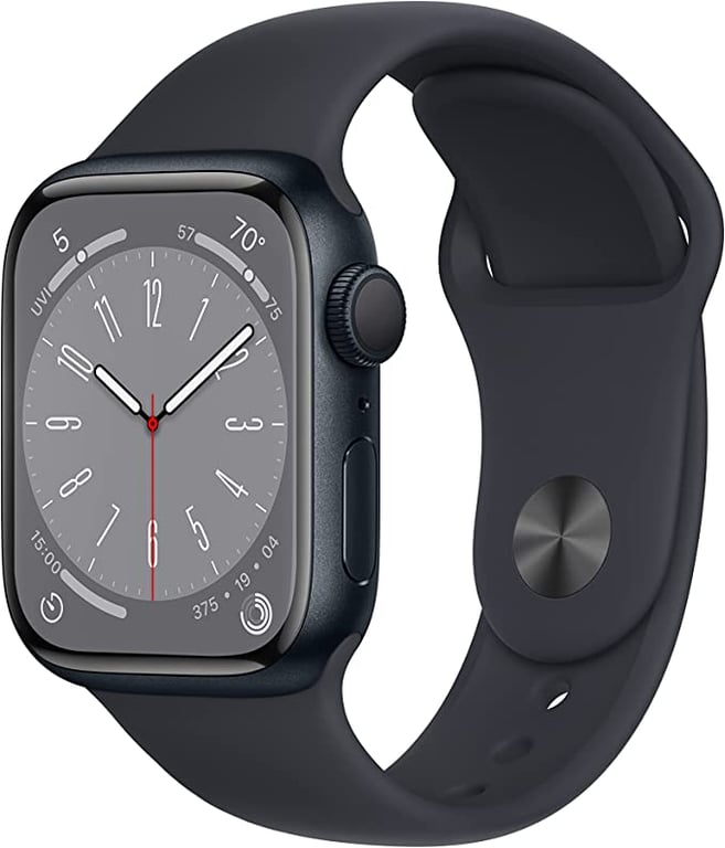 Apple Watch Series 8 GPS 41-mm Midnight Aluminium Case with Midnight Sport Band — Regular
