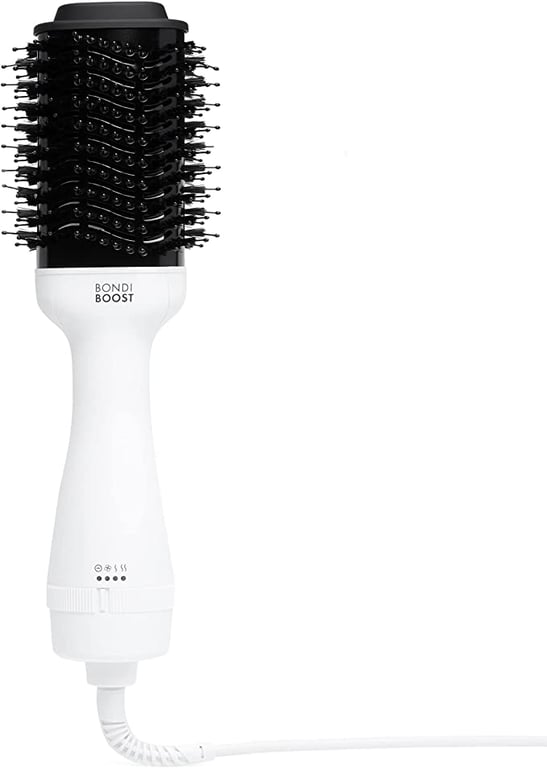 BondiBoost Blowout Brush Pro Hair Dryer & Hair Brush [75MM] - Oval Shape Hair Styler & Volumizer for Smooth/Frizz-Free Results - Great for All Hair Types - 3X Heat/Speed Options - 360° Airflow Vents