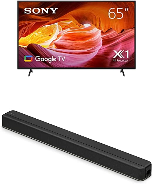 Sony BRAVIA 65 Inch X75K 4K Smart TV (KD55X75K) with HTX8500 Soundbar