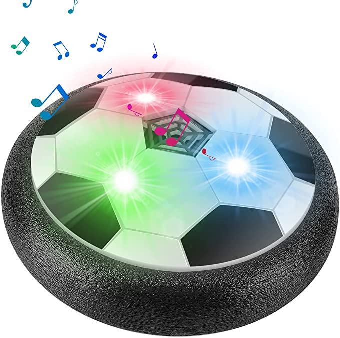 LED Hover Football - Air Power Training Ball Game, USB Powered Soccer Ball with LED Lights and Music- Hover Soccer Ball for Boys Kids 3 4 5 6 7 8-12 Year Old Toys